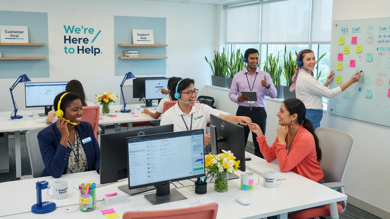 Professional customer experience team